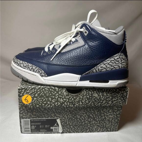 Size 8.5 - Nike Air Jordan 3 Retro Georgetown Men\'s Shoes Ships Now main image 11